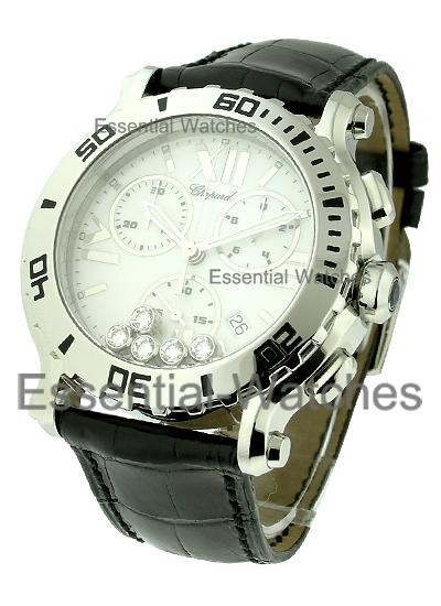Happy Sport Mark 2 Chronograph Steel Case on Strap with White Dial