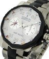 Corum Admiral's Cup Leap Second 48mm Titanium on Bracelet with White Dial