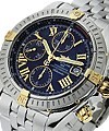 Breitling Chronomat Evolution Men's Automatic in 2-Tone 2 Tone Head  on Steel  Bracelet with Black Dial