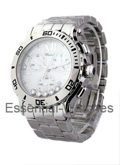 Happy Sport Mark 2 Chronograph Steel Case on Bracelet with Silver Dial