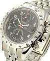 Tudor Tiger Prince Chronograph on Bracelet Stainless Steel on Bracelet with Black Dial