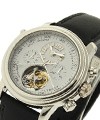 Blancpain Leman Platinum Tourbillon Split Second Chronograph Platinum Case on Strap with White Dial